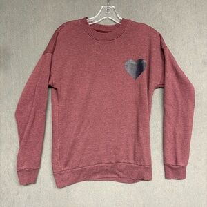 Women’s SPRWMN Heart Sweatshirt In Pinot Sz. XS